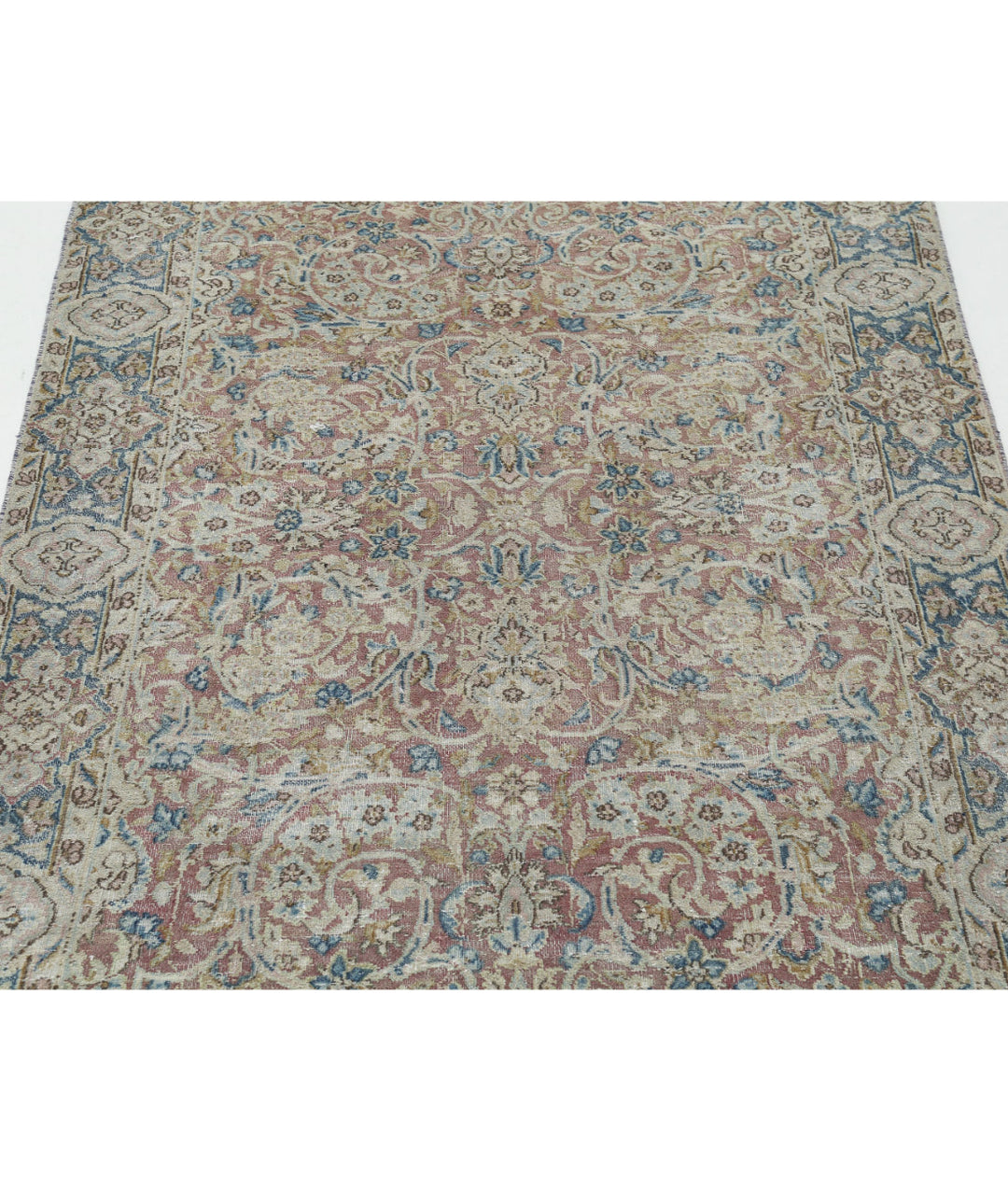 Afghan Kerman Runner Rug 3' 8" x 9' 6" Hand-Knotted | No. AT34473