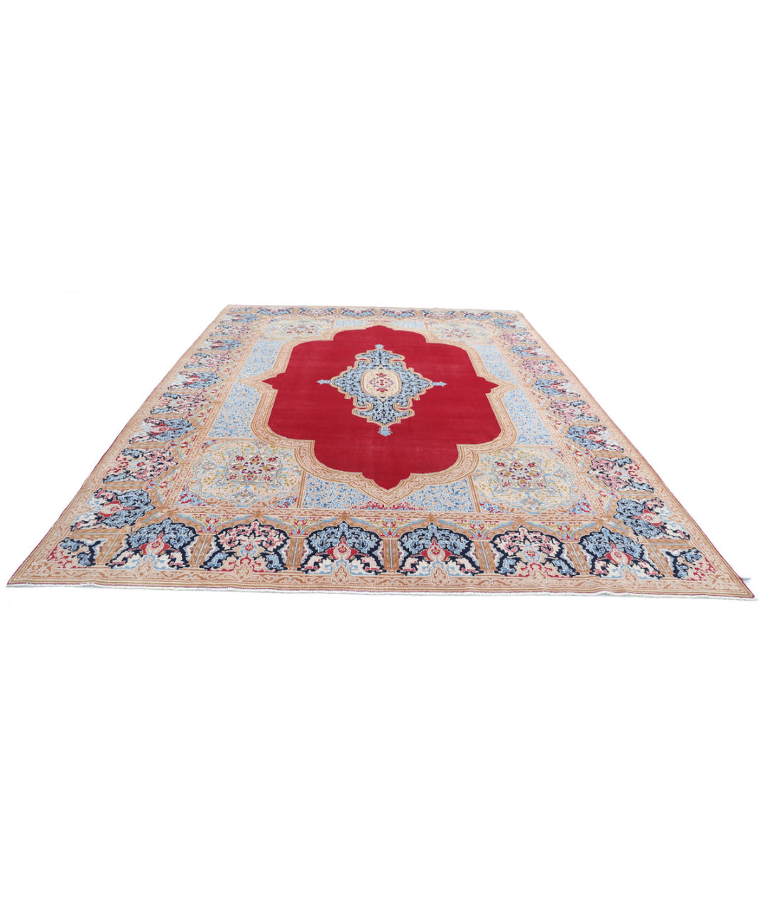 Afghan Kerman Rug 9' 8" x 13' 4" Hand-Knotted | No. AT65348