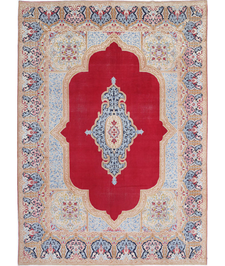 Afghan Kerman Rug 9' 8" x 13' 4" Hand-Knotted | No. AT65348