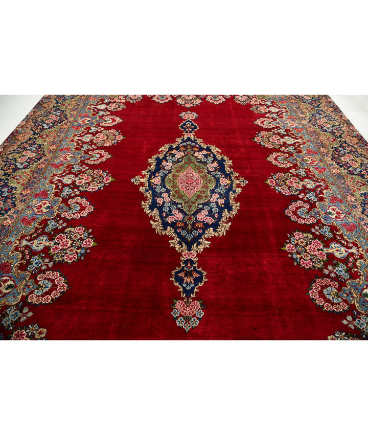 Afghan Oriental Kerman Rug 9' 11" x 13' 9" Hand-Knotted | No. AT52880