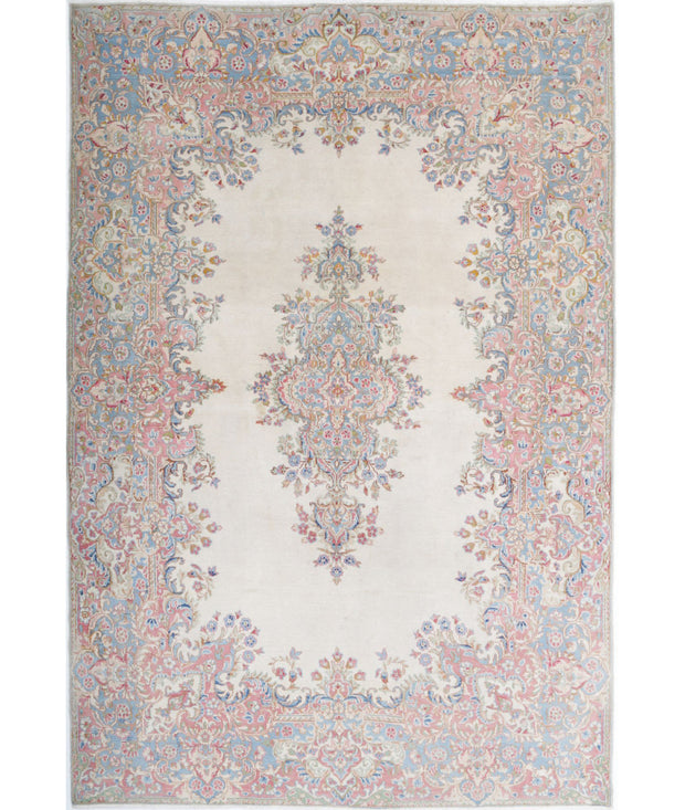 Hand Knotted Oriental Kerman Wool Rug 5' 10" x 8' 11" - No. AT96443