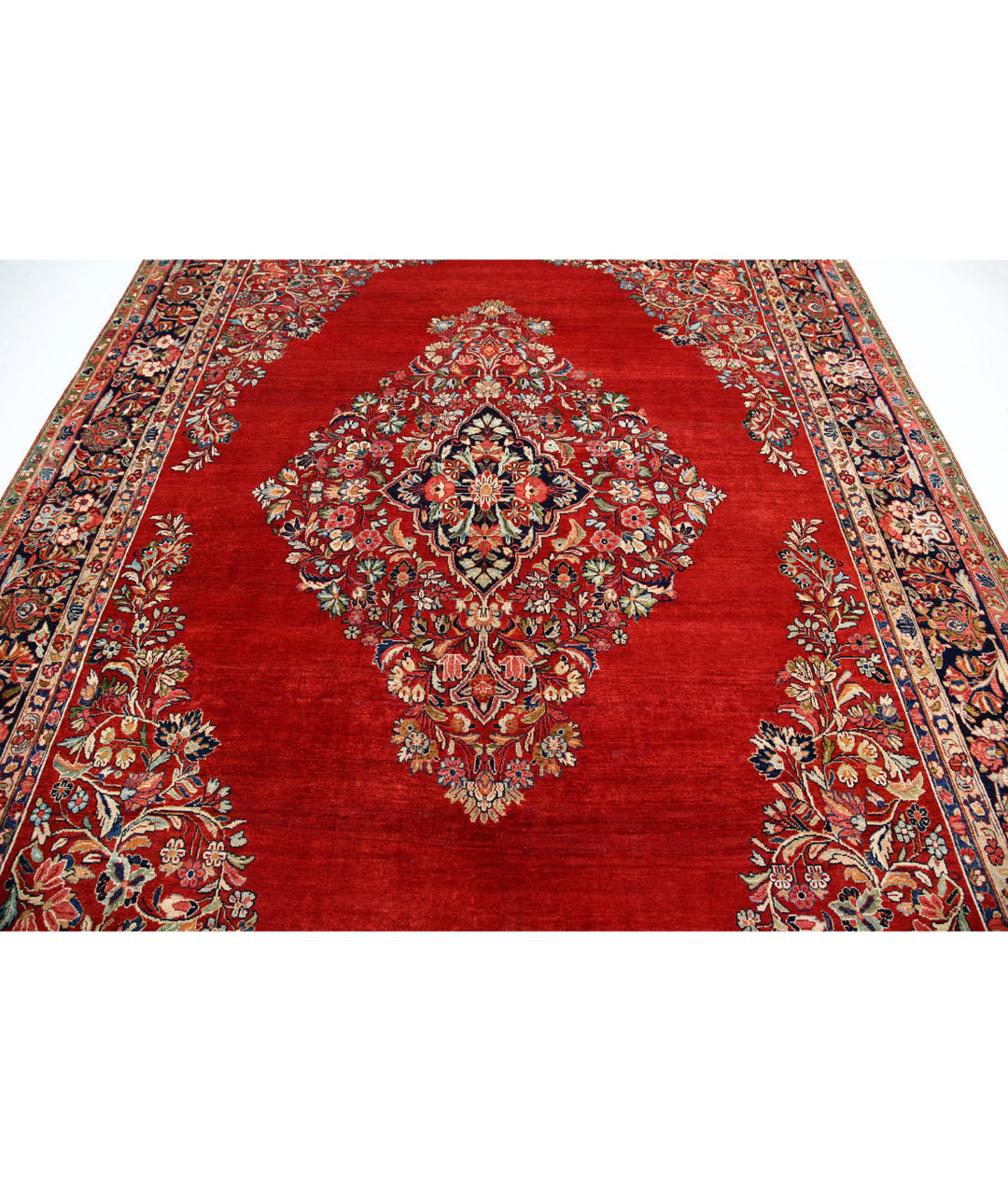 Afghan Oriental Kerman Rug 8' 4" x 11' 4" Hand-Knotted | No. AT89576