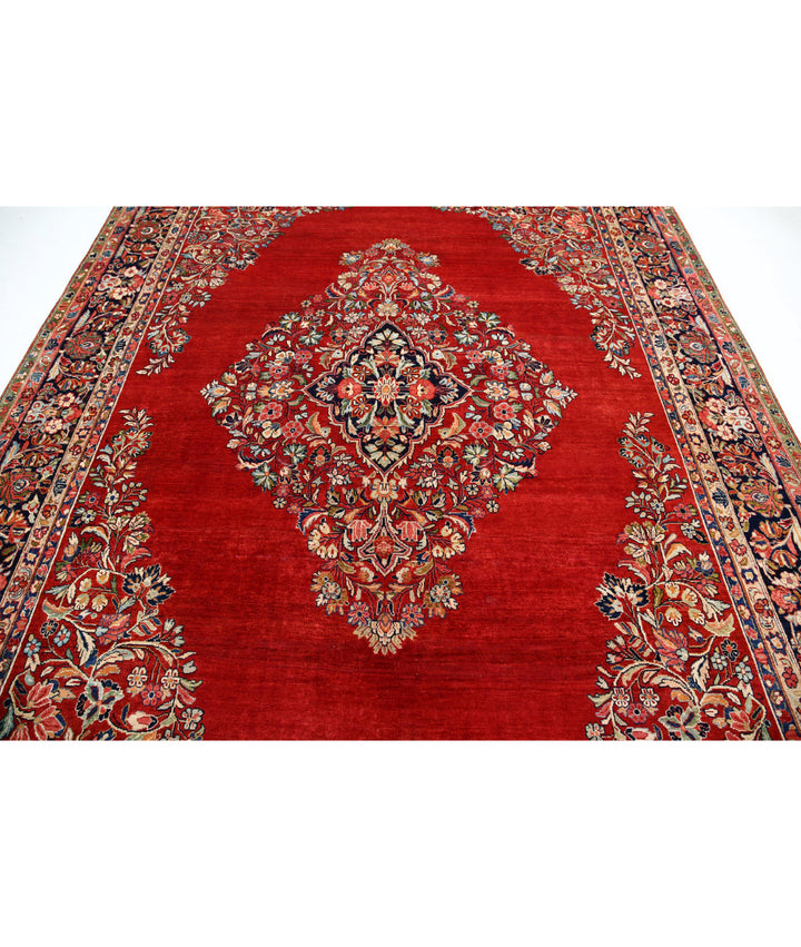 Afghan Oriental Kerman Rug 8' 4" x 11' 4" Hand-Knotted | No. AT89576