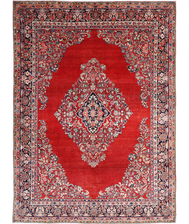 Hand Knotted Oriental Kerman Wool Rug 8' 4" x 11' 4" - No. AT89576
