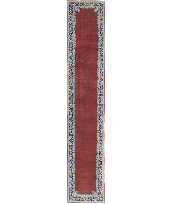 Afghan Kerman Runner Rug 2' 9" x 17' 4" Hand-Knotted | No. AT29102