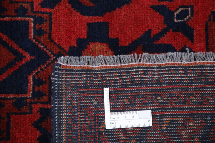 Hand Knotted Afghan Khal Muhammadi Wool Rug 8' 0" x 11' 0" - No. AT41236