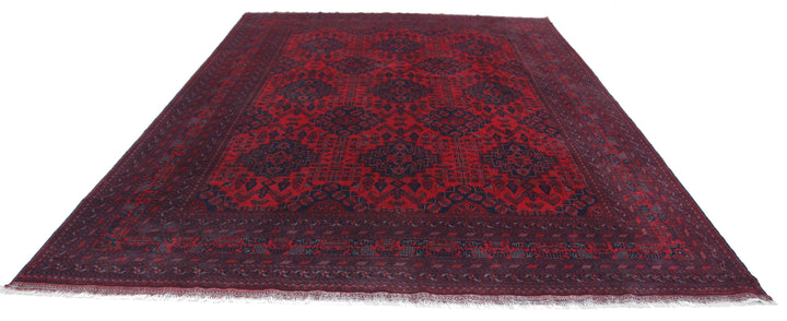 Hand Knotted Afghan Khal Muhammadi Wool Rug 9' 8" x 12' 10" - No. AT40454