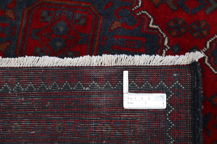 Hand Knotted Afghan Khamyab Wool Rug 9' 9" x 18' 10" - No. AT725021