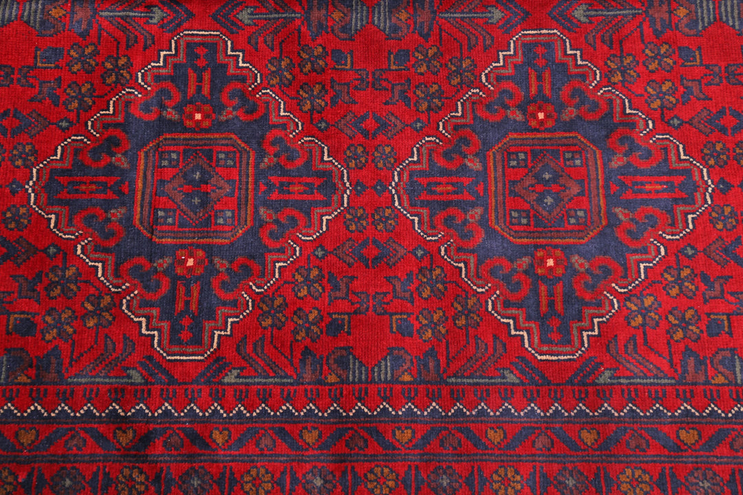 Hand Knotted Afghan Khamyab Wool Rug 12' 11" x 19' 0" - No. AT782369