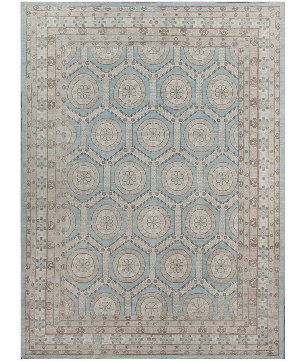 Hand Knotted Khotan Wool Rug 8'  10" x 12'  0" - No. AT16788