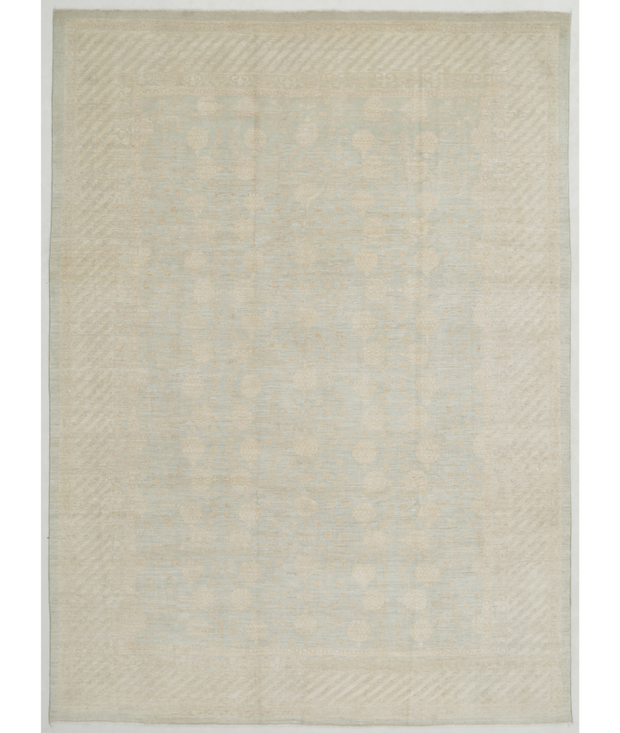 Hand Knotted Khotan Wool Rug 8'  10" x 12'  2" - No. AT20827