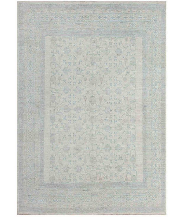 Hand Knotted Khotan Wool Rug 8'  0" x 11'  2" - No. AT51892