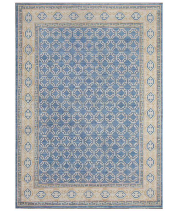 Hand Knotted Khotan Wool Rug 8'  10" x 12'  2" - No. AT40747