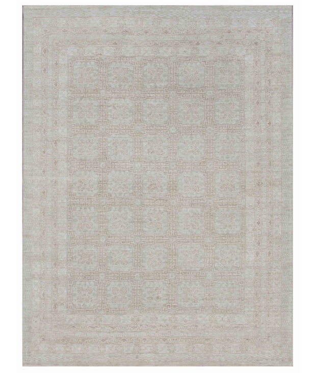 Hand Knotted Khotan Wool Rug 8'  2" x 10'  9" - No. AT35511