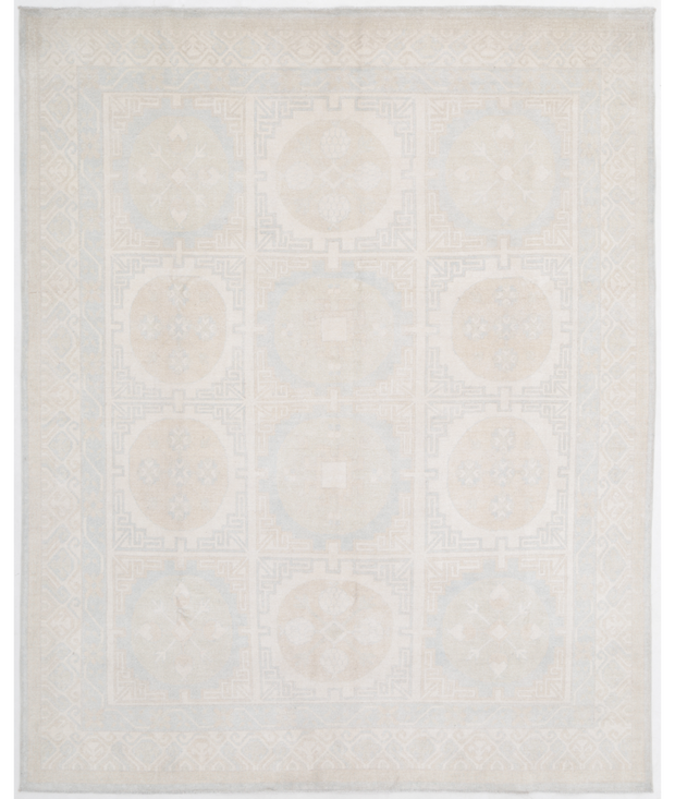 Hand Knotted Khotan Wool Rug 8'  6" x 10'  6" - No. AT27083