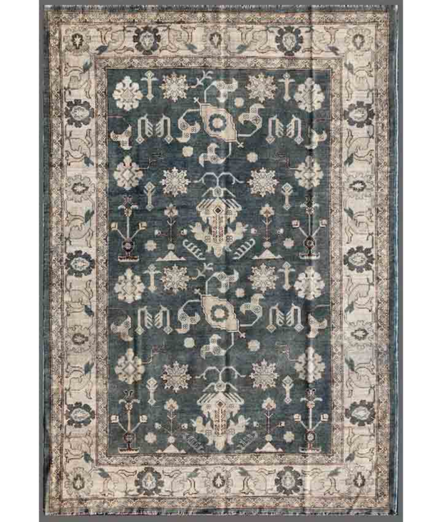 Hand Knotted Khotan Wool Rug 5'  11" x 8'  6" - No. AT10377