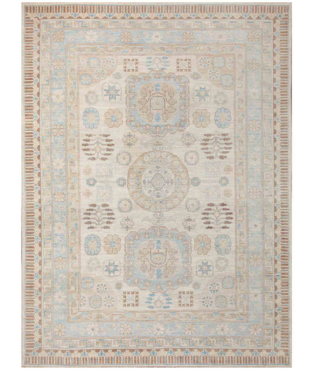 Hand Knotted Khotan Wool Rug 10'  1" x 13'  8" - No. AT20912