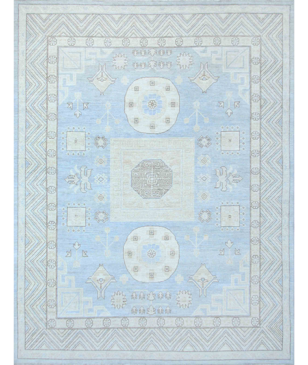Hand Knotted Khotan Wool Rug 7'  9" x 10'  0" - No. AT42620