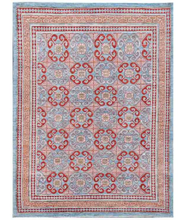 Hand Knotted Khotan Wool Rug 5'  0" x 6'  9" - No. AT36614