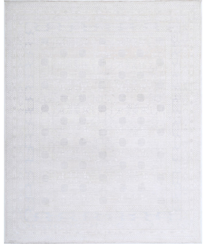 Hand Knotted Khotan Wool Rug 7' 11" x 9' 10" - No. AT999194