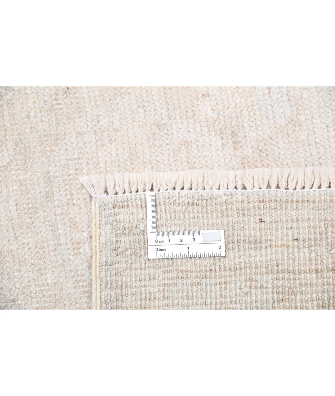 Ivory Afghan Khotan Rug 8' 4" x 11' 4" Hand-Knotted | No. AT73372