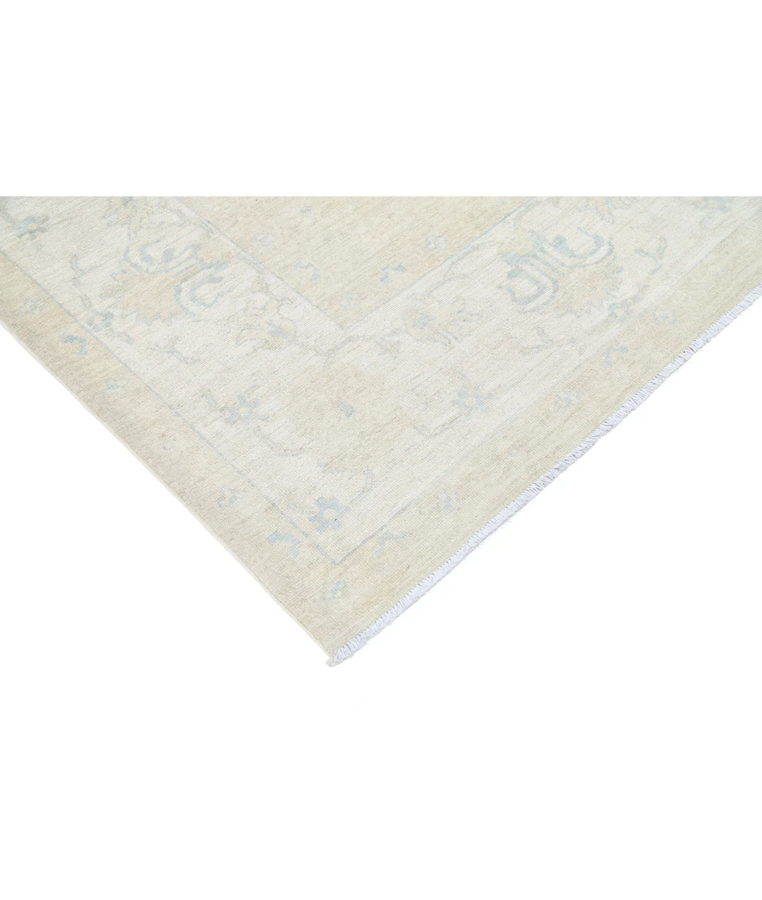 Brown Afghan Khotan Rug 7'7" x 9'8" Hand-Knotted | No. AT43986