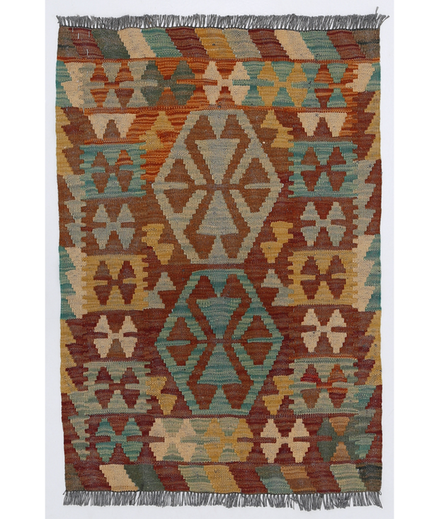 Hand Knotted Khurjeen Wool Rug 4'  0" x 5'  11" - No. AT96130