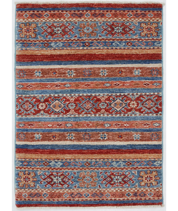 Hand Knotted Khurjeen Wool Rug 2'  0" x 2'  9" - No. AT86026