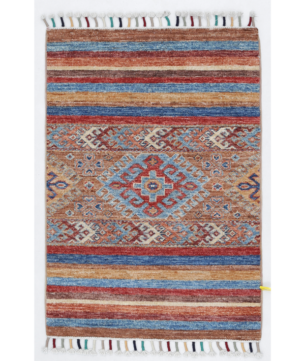 Hand Knotted Khurjeen Wool Rug 2'  0" x 2'  10" - No. AT58962