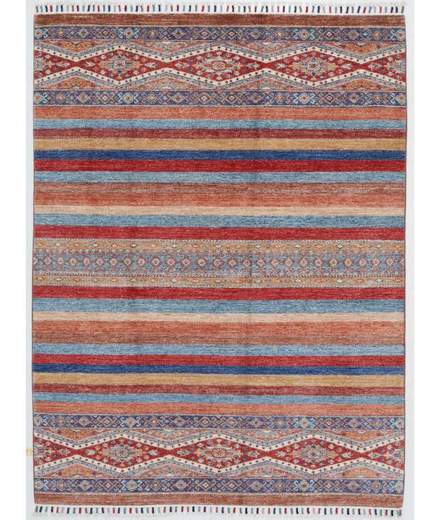 Hand Knotted Khurjeen Wool Rug 5'  0" x 6'  7" - No. AT59713