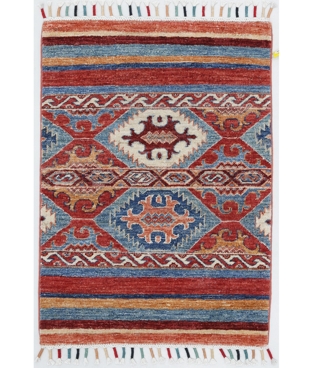 Hand Knotted Khurjeen Wool Rug 2'  0" x 2'  10" - No. AT88739