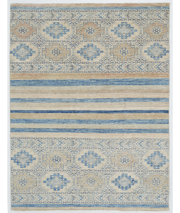 Hand Knotted Khurjeen Wool Rug 4'  11" x 6'  4" - No. AT35974