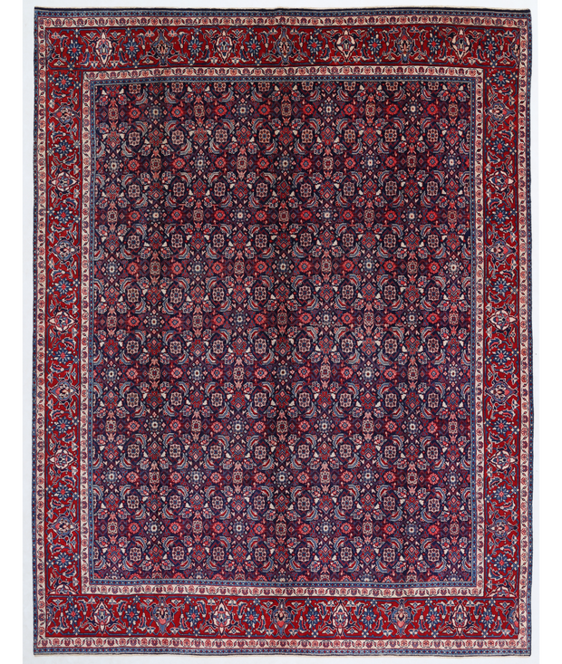 Hand Knotted Mahal Wool Rug 9'  6" x 12'  1" - No. AT57617