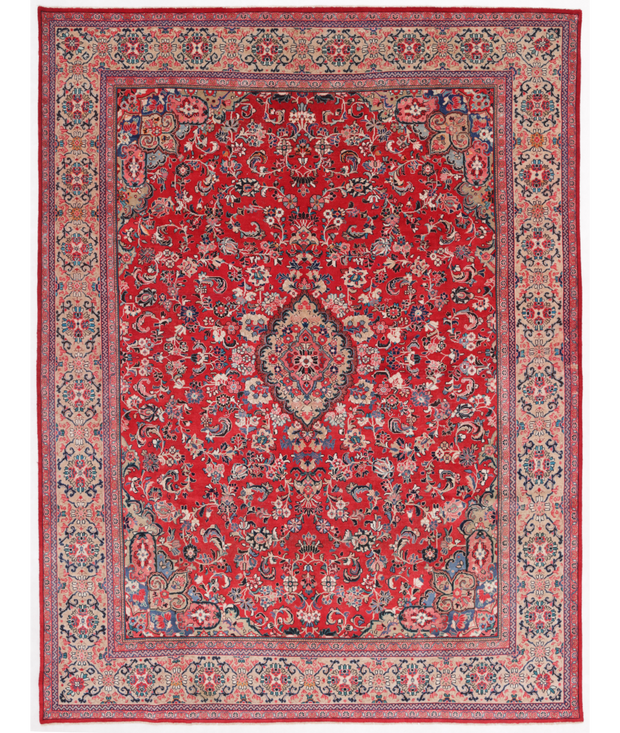 Hand Knotted Mahal Wool Rug 10'  2" x 13'  6" - No. AT61147