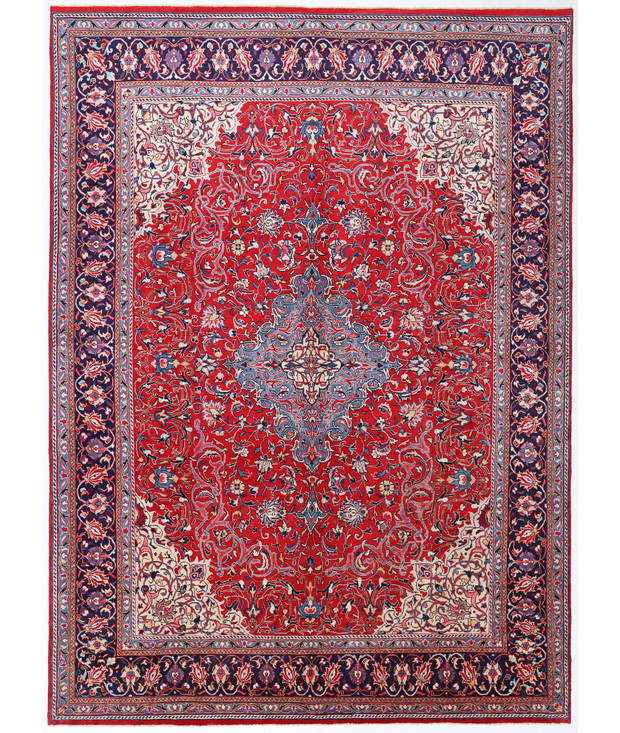 Hand Knotted Mahal Wool Rug 9'  7" x 13'  2" - No. AT37972