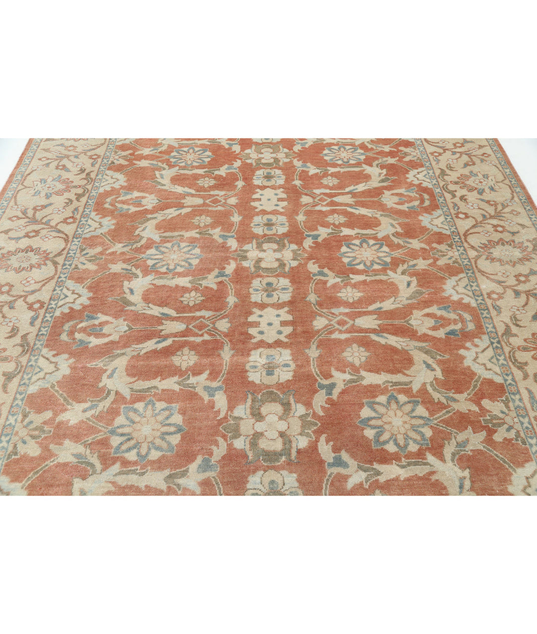 Afghan Oriental Rug 8' 0" x 9' 9" Hand-Knotted | No. AT69585