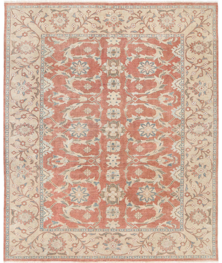 Afghan Oriental Rug 8' 0" x 9' 9" Hand-Knotted | No. AT69585