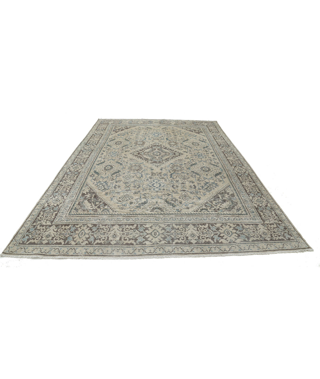 Afghan Mahal Rug 8'8" x 12'9" Hand-Knotted | No. AT86424