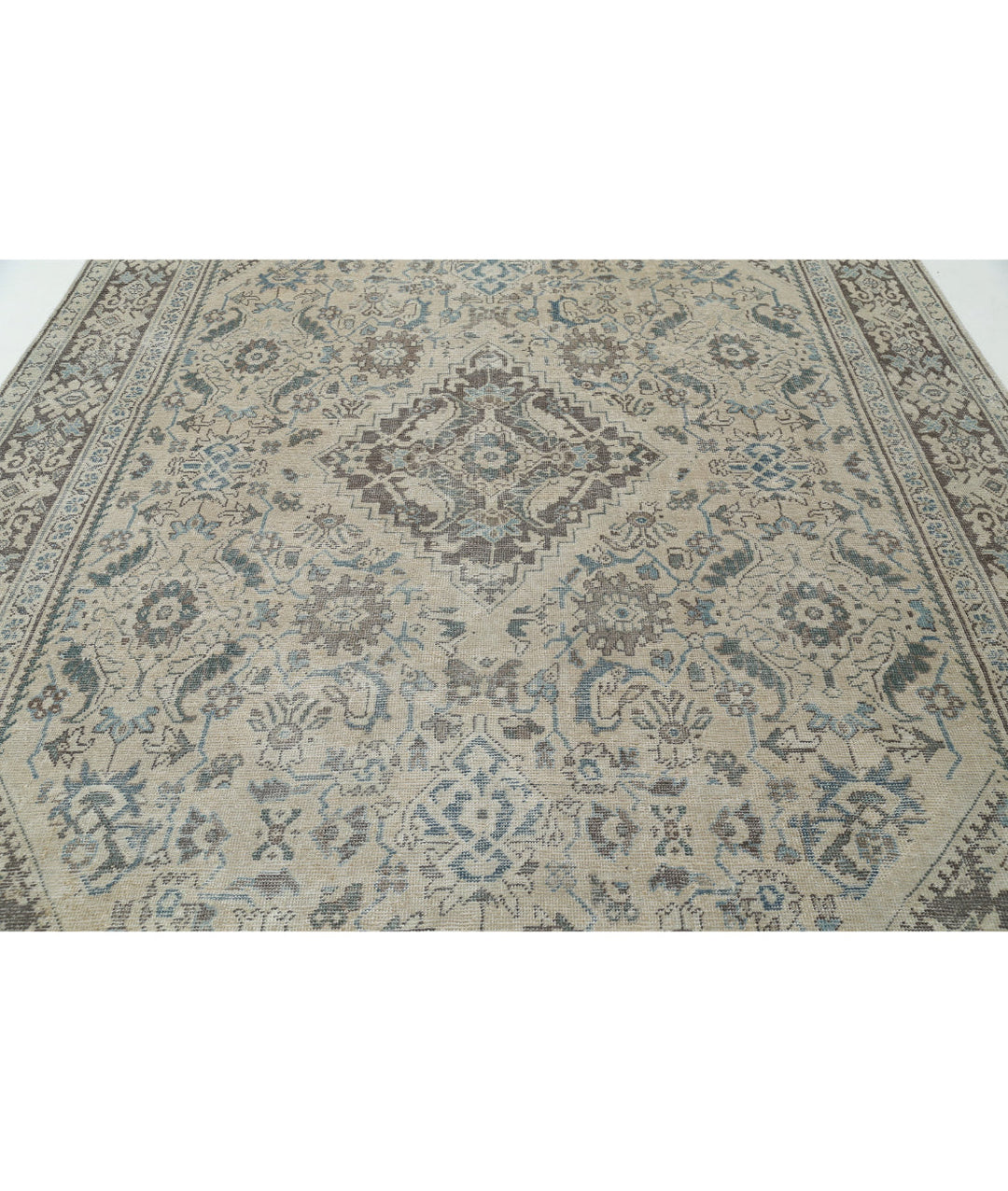 Afghan Mahal Rug 8'8" x 12'9" Hand-Knotted | No. AT86424