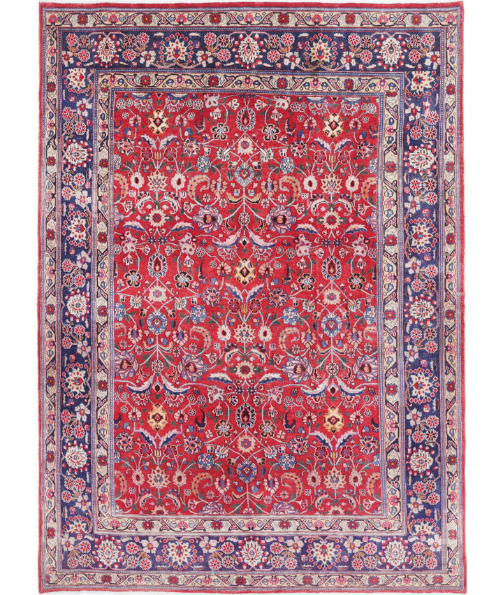 Afghan Mahal Rug 6' 9" x 9' 6" Hand-Knotted | No. AT27276