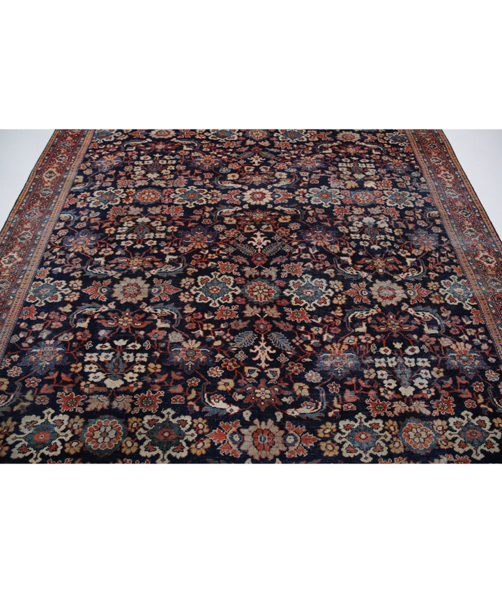 Blue Afghan Oriental Rug 8' 6" x 11' 6" Hand-Knotted | No. AT58685