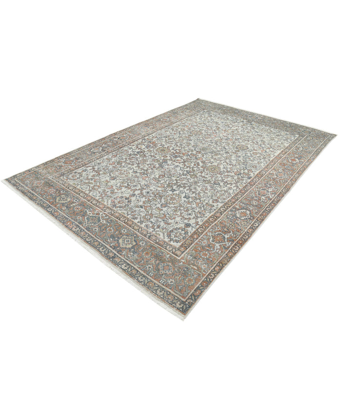 Afghan Mahal Rug 7' 0" x 10' 5" Hand-Knotted | No. AT43451