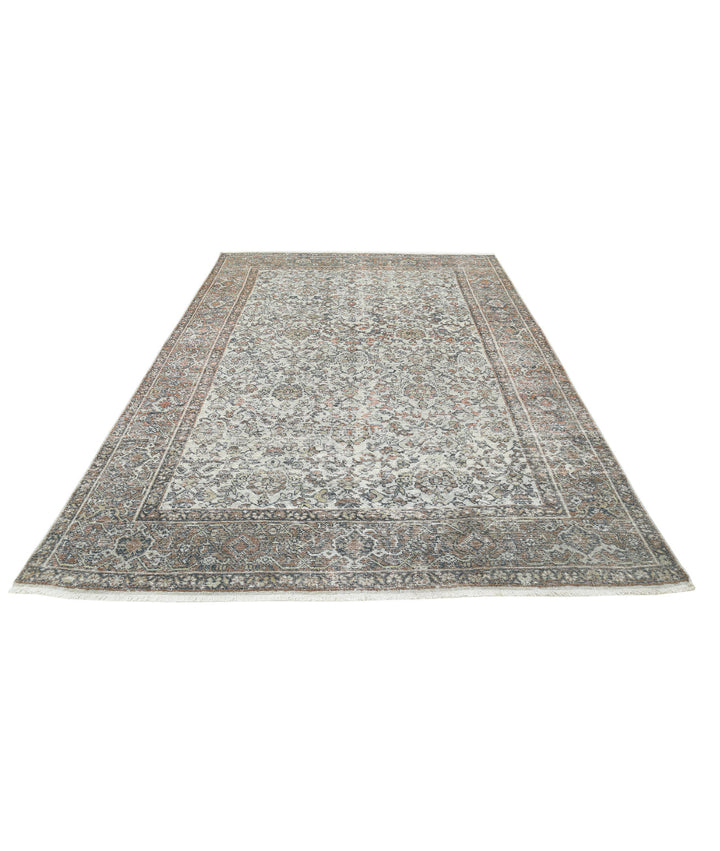 Afghan Mahal Rug 7' 0" x 10' 5" Hand-Knotted | No. AT43451
