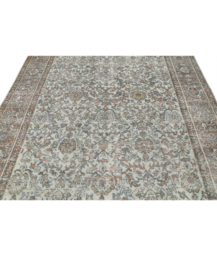 Afghan Mahal Rug 7' 0" x 10' 5" Hand-Knotted | No. AT43451