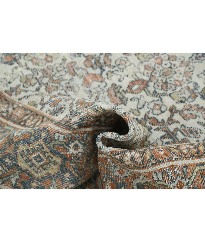Afghan Mahal Rug 7' 0" x 10' 5" Hand-Knotted | No. AT43451