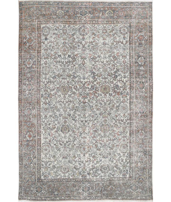 Afghan Mahal Rug 7' 0" x 10' 5" Hand-Knotted | No. AT43451