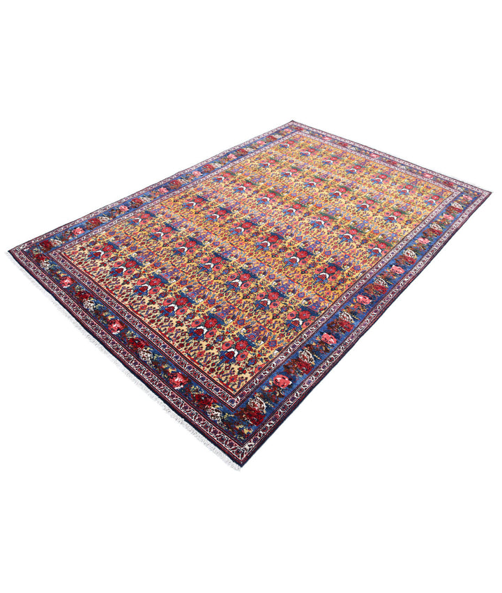 Hand Knotted Antique Oriental Malayer Wool Rug 5' 4" x 7' 10" - No. AT472362