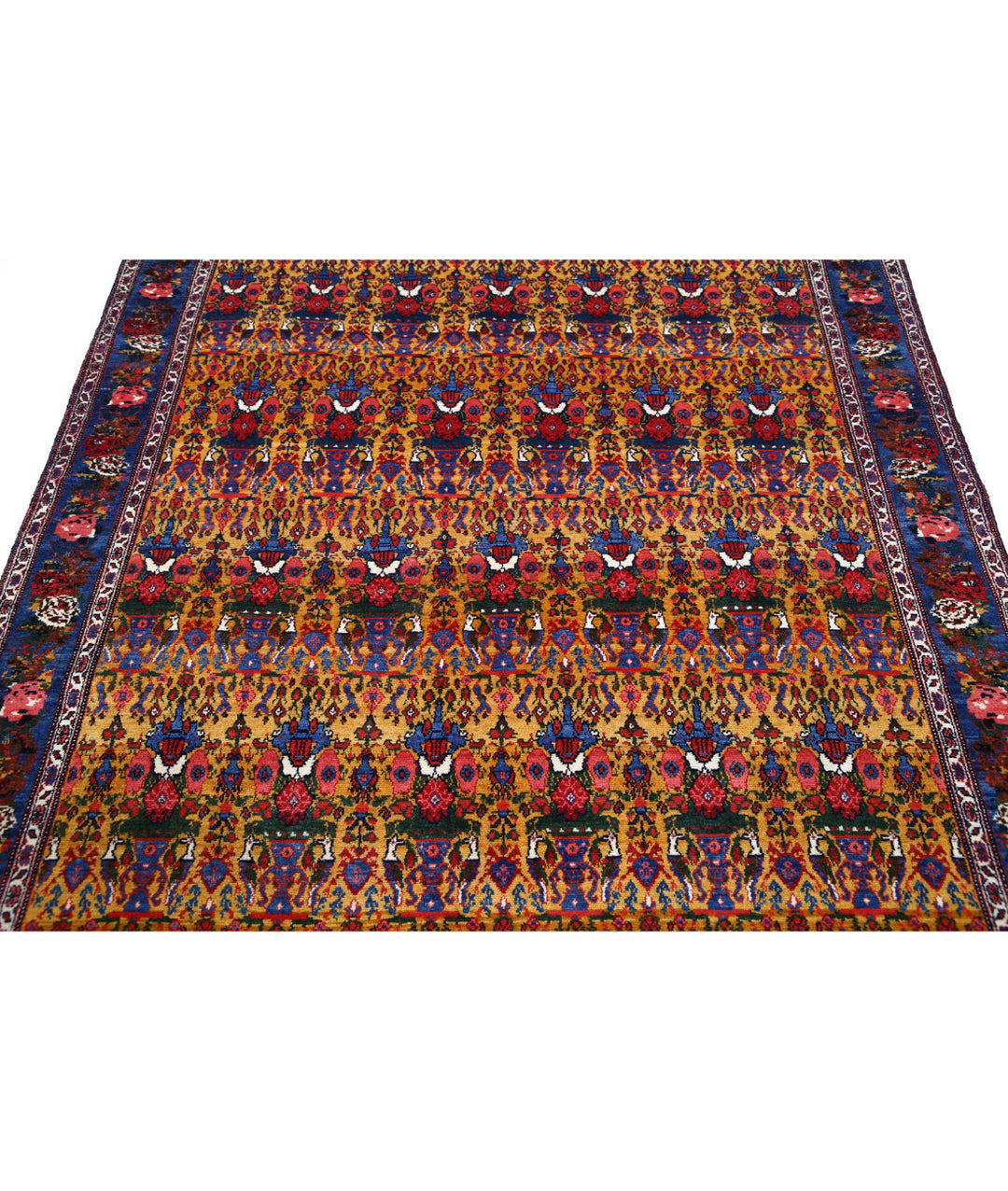 Hand Knotted Antique Oriental Malayer Wool Rug 5' 4" x 7' 10" - No. AT472362