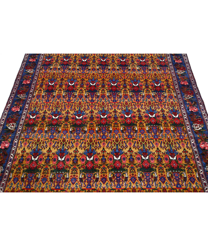 Hand Knotted Antique Oriental Malayer Wool Rug 5' 4" x 7' 10" - No. AT472362