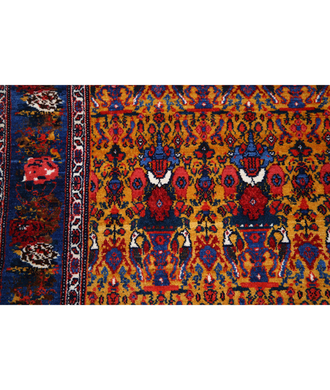 Hand Knotted Antique Oriental Malayer Wool Rug 5' 4" x 7' 10" - No. AT472362